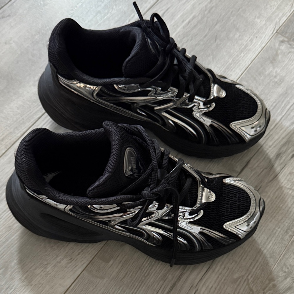 Puma Kids Sneakers Black Silver